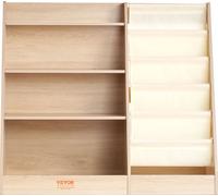 bibliothèque en bois à 4 étages pour enfants, bibliothèque à 6 étages, étagère de rangement pour bébés, armoire organisatrice de livres et de jouets, pour chambre d'enfant, salle de jeux, jardin d'enf