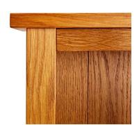 Bibliothèque en bois de chêne massif - MEUBLECHIC - 70x22,5x82 cm - 3 étagères - Marron - Style rustique