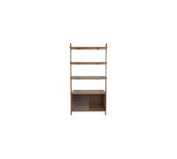 Bibliothèque en bois de frêne massif Marron Rise