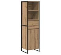 Bibliothèque en bois d'ingénierie - vidaXL - Chêne Artisan - 43x36x150,5 cm - Style industriel - Pieds en acier