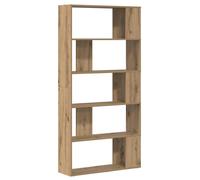 vidaXL Bibliothèque Chêne artisanal Bois d'ingénierie 80×24×159 cm 7 compartiments