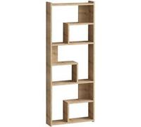 Bibliothèque en bois "Megg" - 60 x 15 x 150 cm - Chêne
