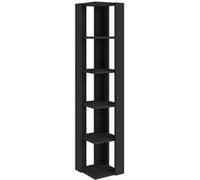Bibliothèque en bois "Nati" - 32 x 32 x 161 cm - Noir