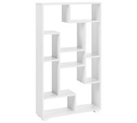 Bibliothèque en Bois Ouverte avec Etagères Blanche Alma