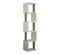 Bibliothèque en bois "Piri" - 35 x 30 x 161 cm - BlancMoka clair