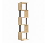 Bibliothèque en bois "Piri" - 35 x 30 x 161 cm - Chêne de SonomaAnthracite