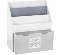 Bibliothèque en bois pour garçon - PEGANE - L62 50 x l30 x H70 cm - Gris