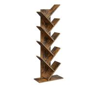 Bibliothèque en forme d'arbre VASAGLE - 8 niveaux - Marron rustique
