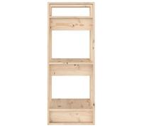 Bibliothèque en pin massif - WIENS - 41x35x91 cm - Brun - Style Scandinave Moderne - Cadre robuste