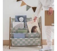Bibliothèque enfant damier vert