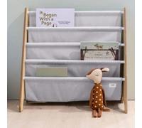 Bibliothèque en tissu recyclé Uni gris clair