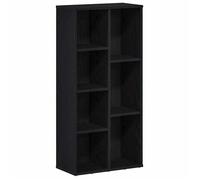 Bibliothèque en - vidaXL - bois d'ingénierie - chêne noir - 7 étagères - 50 x 25 x 104 cm(504929)