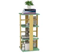 Bibliothèque enfant AIYAPLAY rotative avec roulettes, rangement livre enfant 3 niveaux pour salle de jeux, chambre d'enfant, vert