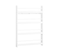 SoBuy Étagère murale pour livres enfants blanc 80.0x12.0x118.0 cm KMB08-II-W