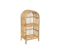 Bibliotheque enfant en rotin coloris beige - Longueur 38 x Profondeur 28 x Hauteur 76 cm --