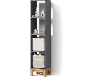 Bibliothèque enfant Livinity Mailo Gris/Artisan 35.2x159.5cm, Model 59760