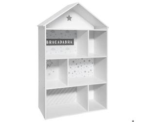 Bibliothèque enfant maison grise - Gris - Atmosphera createur d'interieur