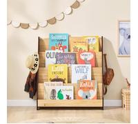SoBuy Bibliothèque enfant KMB32-N – Étagères bois chêne clair et brun foncé Scandinave