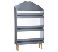 Atmosphera Bibliothèque enfant Nuage JJ1038 – 3 étagères, gris H100 cm