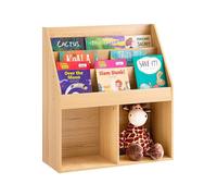SoBuy Bibliothèque enfant Meuble de rangement Bois clair Scandinave KMB01-N