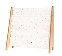 3 Sprouts – Bibliothèque enfant Terrazzo – Montessori en tissu recyclé – Crème – 61x63x25,4 cm