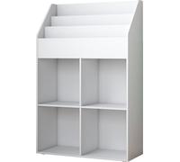 Bibliothèque enfant Vicco Conny Blanc 72x111cm avec 4 étagères pour les boîtes pliantes, Model 40300