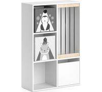 Bibliothèque enfant Vicco Luigi Blanc 29.2x107.8cm avec 2 boxes pliants opt.5, Model 36232