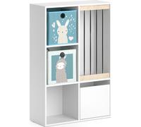 Bibliothèque enfant Vicco Luigi Blanc 29.2x107.8cm avec 2 boxes pliants opt.6, Model 36233