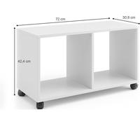 Bibliothèque enfant Vicco Luigi Blanc 72x42.4cm, Model 34233