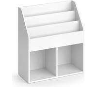 Bibliothèque enfant Vicco Luigi Blanc 72x79cm sans boîtes pliantes, Model 33176