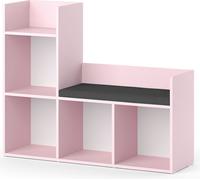 Bibliothèque enfant Vicco Luigi Rose 107.2x88.6cm sans boîtes pliantes, Model 40728