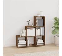 Bibliothèque escalier Chêne marron 107 cm Bois d ingénierie Marron G