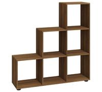 Bibliothèque escalier Chêne marron 107 cm Bois d'ingénierie
