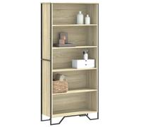 vidaXL Bibliothèque chêne Sonoma 80x31x74,5 cm en bois d'ingénierie avec étagères