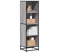vidaXL Bibliothèque Sonoma Gris 80,5x35x170,5 cm Bois d'ingénierie – Armoire de rangement