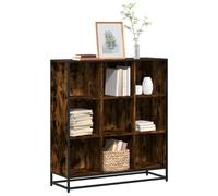 vidaXL Bibliothèque chêne fumé 33,5x33x107,5 cm – Bois d'ingénierie, séparateur de pièce