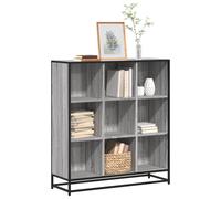 vidaXL Bibliothèque sonoma gris 97,5x33x107,5 cm bois ingénierie métal