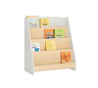 SoBuy Bibliothèque enfant Meuble de rangement KMB106-HG Blanc Moderne