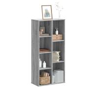 vidaXL Bibliothèque Noir Chêne – Bois d'ingénierie 50 x 25 x 105 cm
