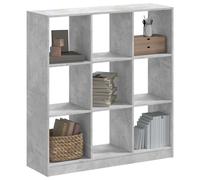 vidaXL Bibliothèque Gris béton 102x32x108 cm Bois d'ingénierie