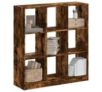 vidaXL Bibliothèque Chêne fumé, bois d'ingénierie, 102x32x108 cm, Marron