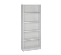Bibliothèque / Etagère coloris blanc - Hauteur 180 x Longueur 75 x Profondeur 25 cm