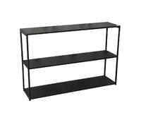 Bibliothèque étagère design en métal Madison - L. 120 x H. 80 cm - Noir