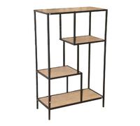 Bibliothèque étagère design industriel Colorado - L. 69 x H. 113 cm - Noir