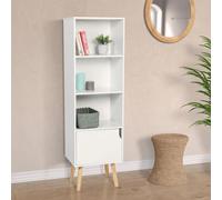 Bibliothèque étagère EMMIE scandinave bois blanc