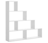 Bibliothèque Étagère Escalier 6 Compartiments - Blanc - TEN