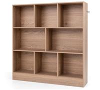 Bibliothèque étagère - HELLOSHOP26 - Modèle 8 cases - Bois MDF - 100 x 24 x 104 cm - Sécurité renforcée