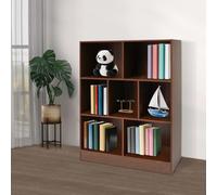 Bibliothèque, étagère indépendante, 7 compartiments, 80×23×100 cm, marron, pour la maison/le bureau/la chambre à coucher
