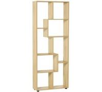HOMCOM - Bibliothèque - Panneaux de particules - 70x24x178cm - Bois naturel
