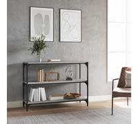 vidaXL Bibliothèque Sonoma Bois d'ingénierie, acier 100x33x70,5 cm Gris